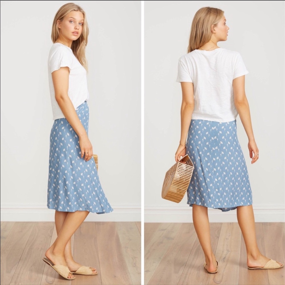 Faithfull the Brand Floral Wrap Linnie Skirt